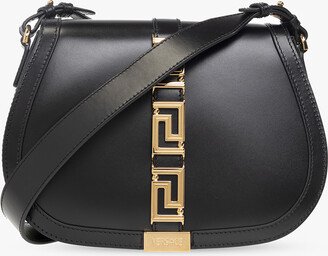 ‘Greca Goddess Large’ Shoulder Bag - Black