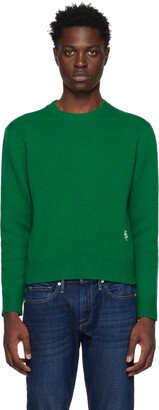 Green Embroidered Sweater