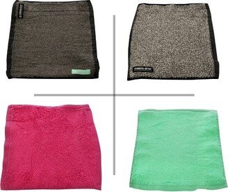 Eco Sweat Mini Towel, No Microfiber Face Towel, 4 Pc