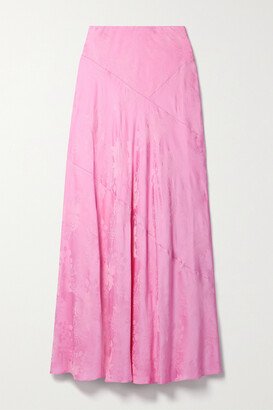 Booker Satin-jacquard Maxi Skirt - Pink