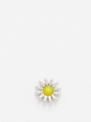 Daisy Enamel & 18kt White Gold Charm