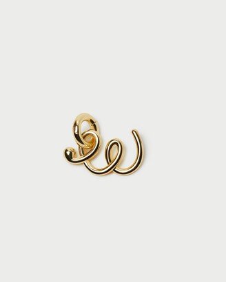 Small Gold Letter W Charm