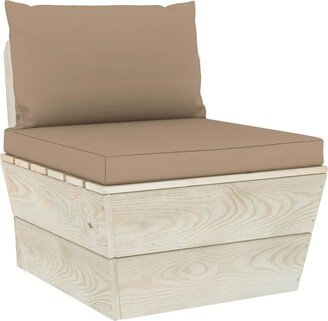 Pallet Cushions 2 pcs Taupe Oxford Fabric - 23.6 x 23.6 x 2.4