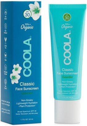 Classic Face Organic Sunscreen Lotion Spf 30 - Cucumber