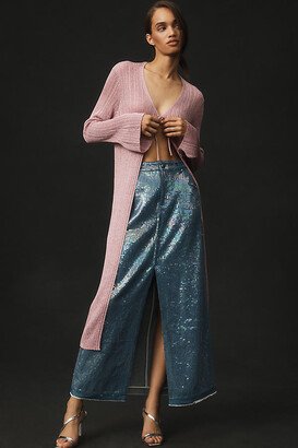 By Anthropologie Long Shine Cardigan Sweater