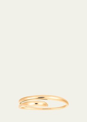 Heart Double-Finger Ring with Gold Vermeil