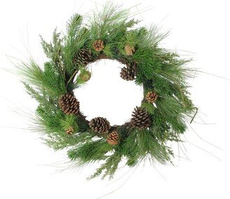 Northlight 24 Unlit Pine Cones and Mixed Pine Needles Christmas Wreath