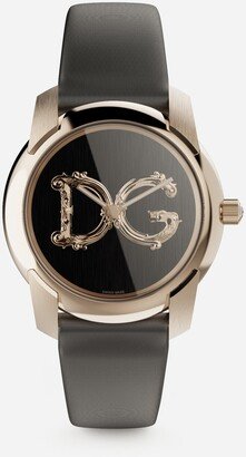 DG7 Barocco watch with grey satin strap