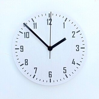 Objectify Black On White Markers With Numerals Wall Clock