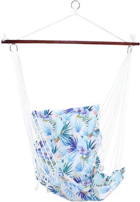 Sunnydaze Decor Hanging Hammock Chair Swing with Spreader Bar and Padded Back