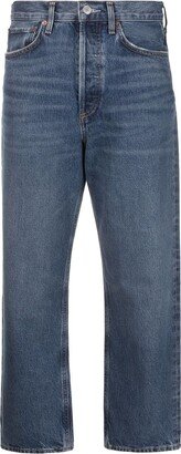 High-Rise Cropped Jeans-AE