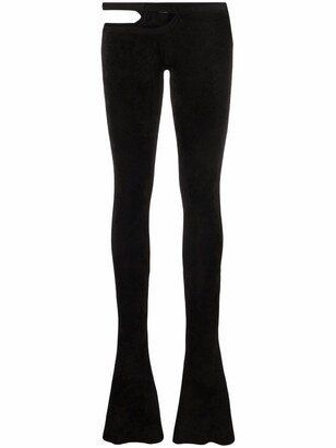 Hip Cut Skinny Bootcut Trousers