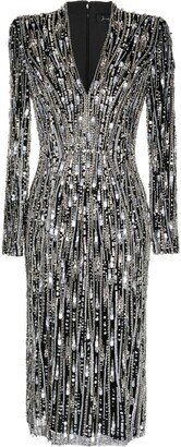 Vivien crystal-embellished midi dress