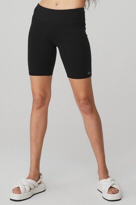 7 Airbrush Biker Short in Black, Size: 2XS