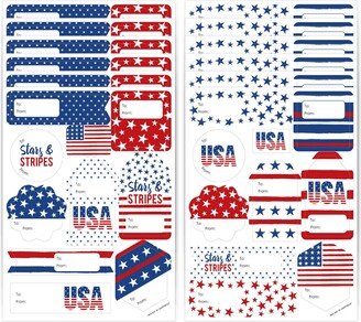 Big Dot Of Happiness Stars & Stripes Patriotic Party Gift To & From Stickers 12 Sheets 120 Stickers