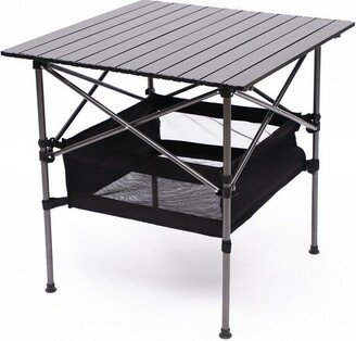 Folding Outdoor Lightweight Square Side Table for Camping, Picnics, BBQ