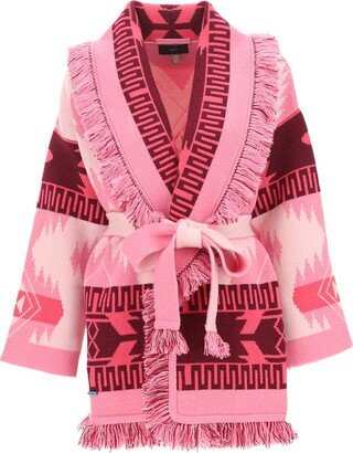 Icon Jacquard Belted Cardigan