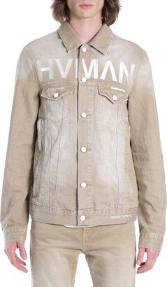 HVMAN MK2 Embroidered Logo Denim Trucker Jacket