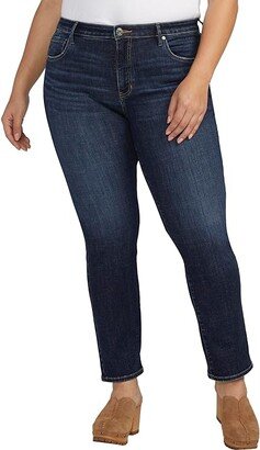 Cassie Mid-Rise Slim Straight Leg Jeans (Brisk Blue) Women's Jeans