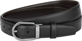 Men's Horseshoe Reversible Leather Belt