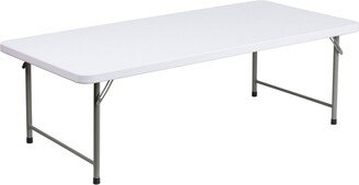 4.93-Foot Kid's Granite White Plastic Folding Table