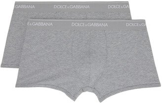 Two-Pack Gray Boxer Briefs