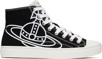 Black Plimsoll Sneakers