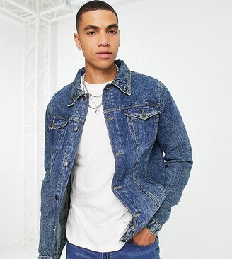 Tall denim jacket in blue