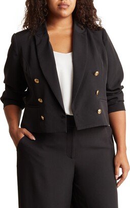 BY DESIGN Senia Double Breasted Peak Lapel Blazer