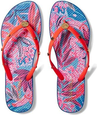 Embellished Pool Flip-Flop (Ruby Red Wild Times Shoe) Women's Shoes