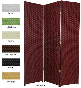 Handmade 6' Woven Fiber Room Divider