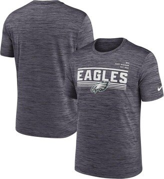 Men's Anthracite Philadelphia Eagles Yardline Velocity Performance T-shirt