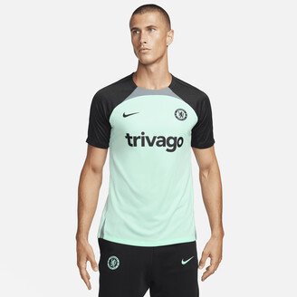 Chelsea FC Strike Third Men's Dri-FIT Soccer Short-Sleeve Knit Top in Green