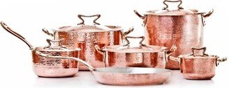 Copper Cookware Set Of 11 W Standard Lid