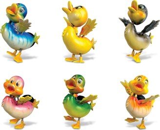 Duck Refrigerator Bobble Magnets Set of 6 - Multicolor