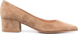 Piper 45mm suede pumps