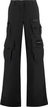 Off-White Wool Cargo Trousers