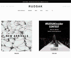 RUDSAK Promo Codes & Coupons