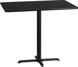 Emma+oliver 30X48 Rectangular Laminate Bar Table With 23.5X29.5 Base