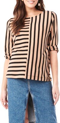 Maternity Tory Striped 3/4-Sleeve Shirt