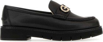 Ofelia Gancini-Buckled Loafers