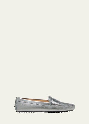 Gommini Metallic Driver Penny Loafers-AA