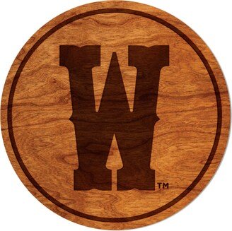 Wyoming Cowboys Coaster - Crafted From Cherry Or Maple Wood University Of | Uw-AA