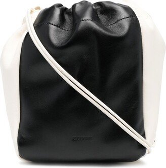 Drawstring-Fastening Bucket Bag