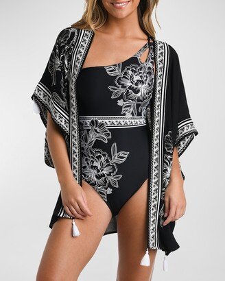 Printed Kimono Coverup