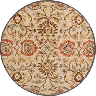 Caesar Cae-1116 Ivory 4' Round Area Rug