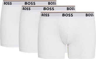 Stretch-Cotton Logo Trunks (Pack Of 3)-AA