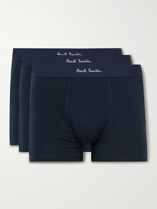 Three-Pack Stretch Organic Cotton Boxer Briefs-AB