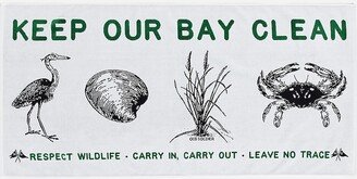 OLD SOLDIER KEEP OUR BAY CLEAN beach towel