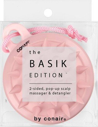 Basik Edition Dual-Sided Pop-Up Scalp Care Massage and Detangle Hair Brush